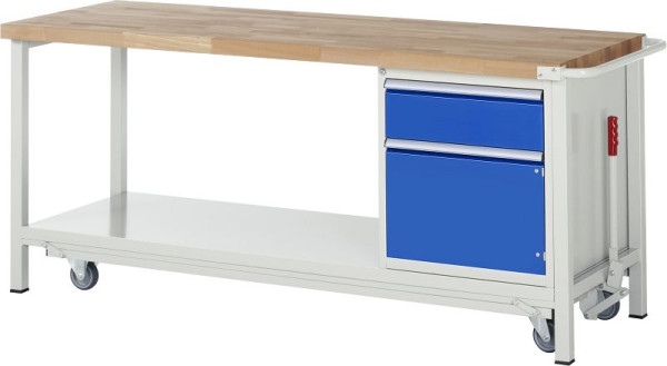 RAU Absenkbare Werkbank 8000 - Modell 8152, B2000 x T700 x H880 mm, 15-8152A6-207B4F.11