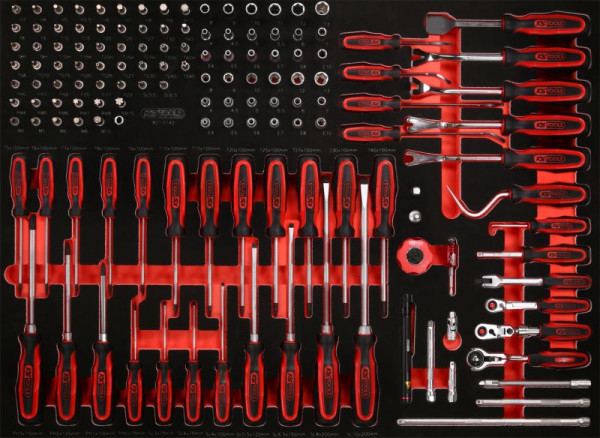 KS Tools PERFORMANCEplus Werkzeugsatz 142-teilig Steckschlüssel und Schraubendreher, 821.0142