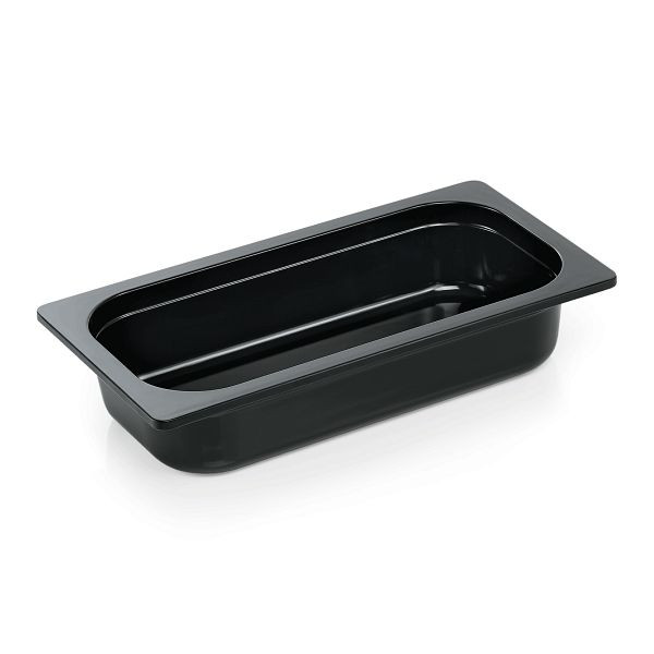 WAS GN 93 GN Behälter 1/3-065 mm, schwarz, Melamin, Eco, 9313066