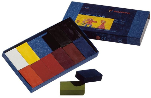 Stockmar Wachsmalblöcke - 12 Farben, 34200, 4019365342003