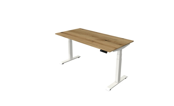 Kerkmann Steh-/Sitztisch Move 4 neu 160 x 80 cm Gestell weiß, Tischplatte Eiche, 10090655