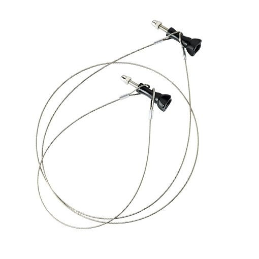 Mantona Sicherungsleinen Set Edelstahl 40 + 100cm, 1021294