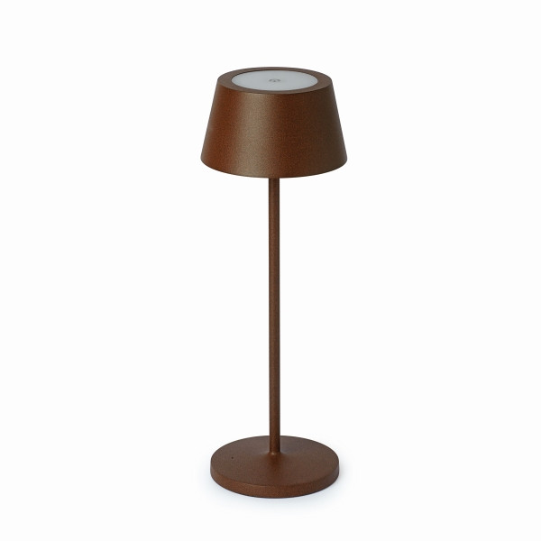 MAUL Akku LED-Tischleuchte MAULnina dimmbar, inklusive Ladestation, braun, 8190877