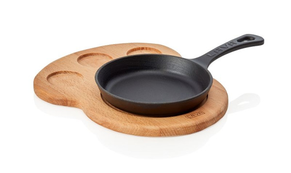 WAS Servierplatte Servierpfanne, rund, Materialstärke: Boden 4 mm, Rand 4 mm, 367003016