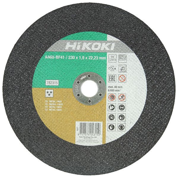 HiKOKI Trennscheibe 178x1,6x22,23 mm, Brilliant, Inox, F41, 782314