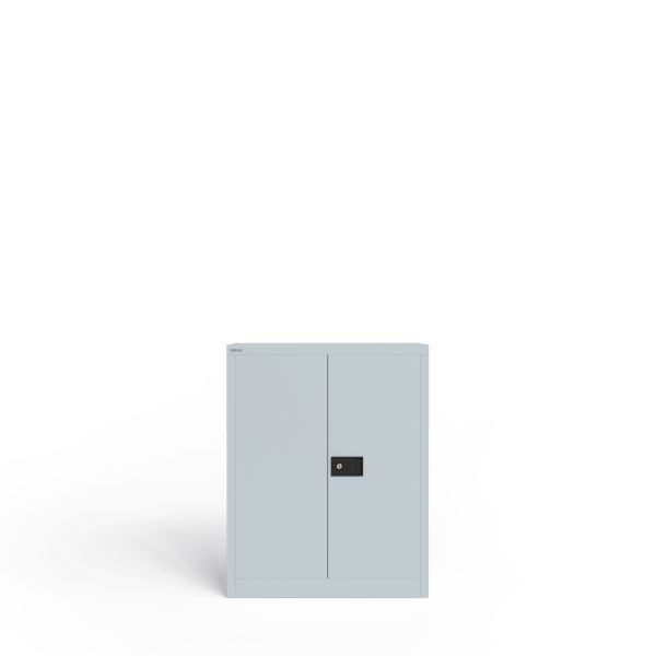 Bisley Flügeltürenschrank Universal, B 800 mm, 1 Fachboden, 2 OH, Farbe lichtgrau, E402B81S645