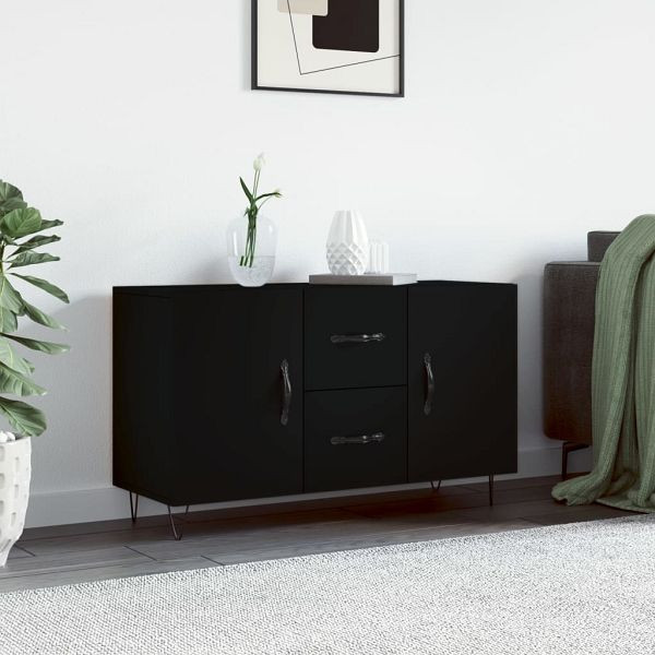 vidaXL Sideboard Schwarz 100x36x60 cm Holzwerkstoff, 828165