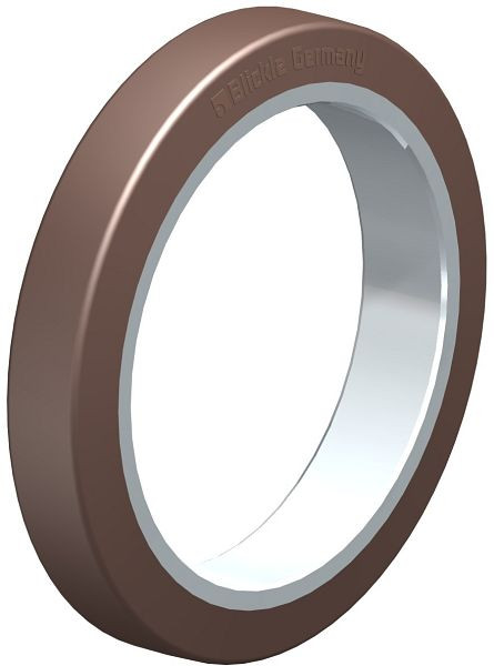 Blickle BB 360x60/270 Bandage / Reifen aus Blickle Besthane®, Braun, 762521