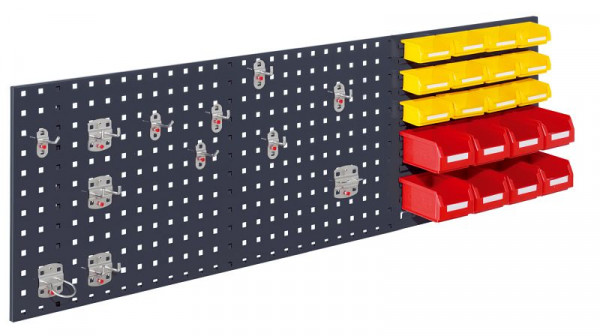 Kappes RasterPlan Kombiplatte Set 3, RAL 7016, 1 x Kombiplatte H 450 x B 1500 mm, 4426.03.1508
