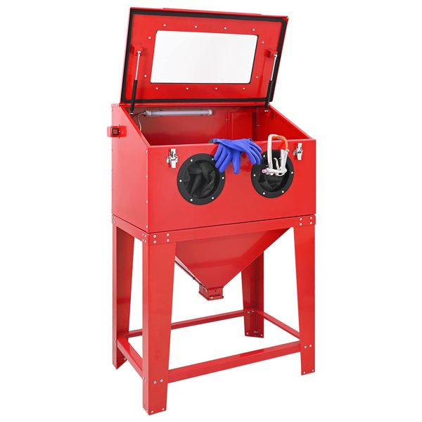 vidaXL Sandstrahlkabine 245 L 120 PSI Kaltgewalzter Stahl, 42012447