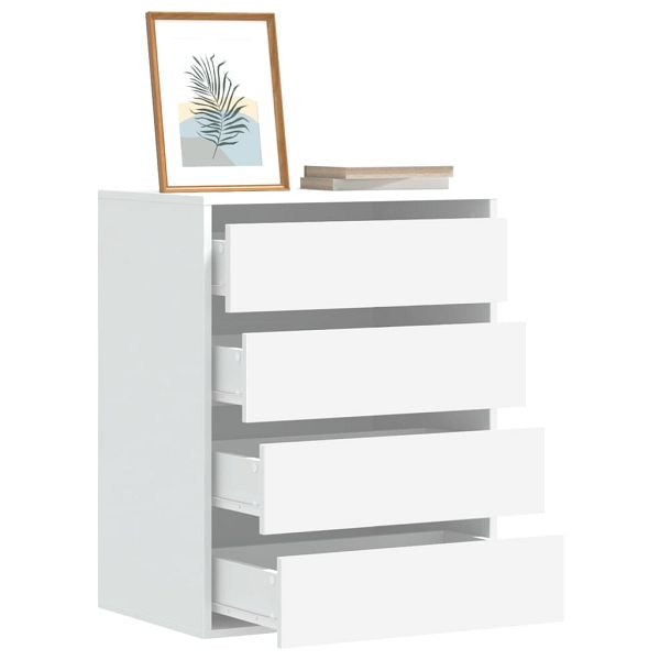 vidaXL Kommode Weiß 60x41x76 cm Holzwerkstoff, Material: Holzwerkstoff, 852870