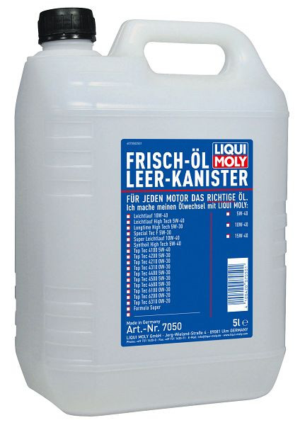LIQUI MOLY Leerkanister für Öl-Bar, Kanister Kunststoff, 7050