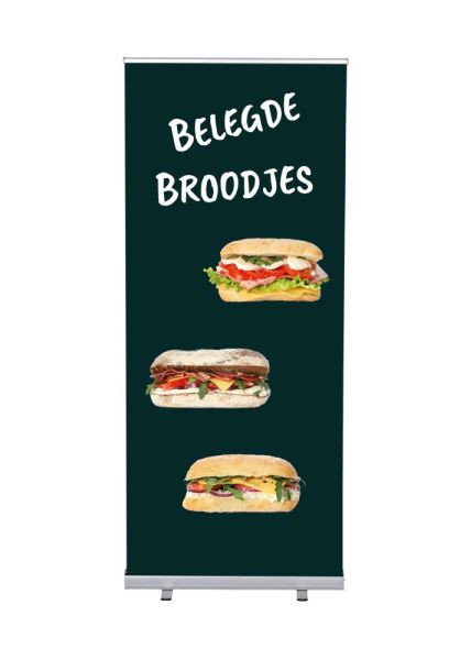 Showdown Displays Roll-Banner Budget 85 Komplettset Sandwiches Niederländisch, RBB085LSFI312