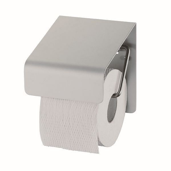 Air Wolf WC-Papierhalter, Serie Omikron II, H x B x T: 150 x 130 x 130 mm, Aluminium eloxiert, 35-711