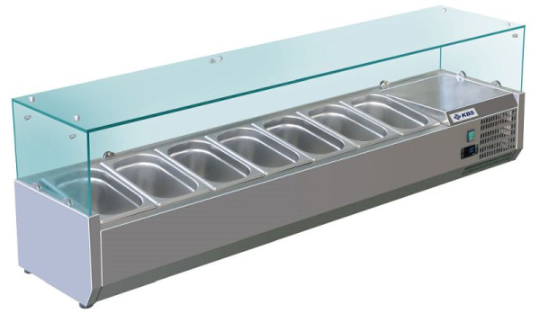 KBS Kühlaufsatz RX1600, mit Glasaufbau 7x GN 1/3, 340160