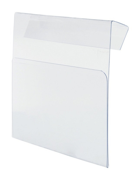 Eichner Hartkunststofftasche für Aufsatzrahmen mit Klemmhalterung, A4 quer, 300 x 210 mm, transparent, VE: 10 Stück, 9225-30022-110