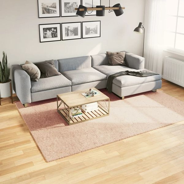 vidaXL Teppich HUARTE Kurzflor Weich und Waschbar Blassrosa 200x280 cm, 375157