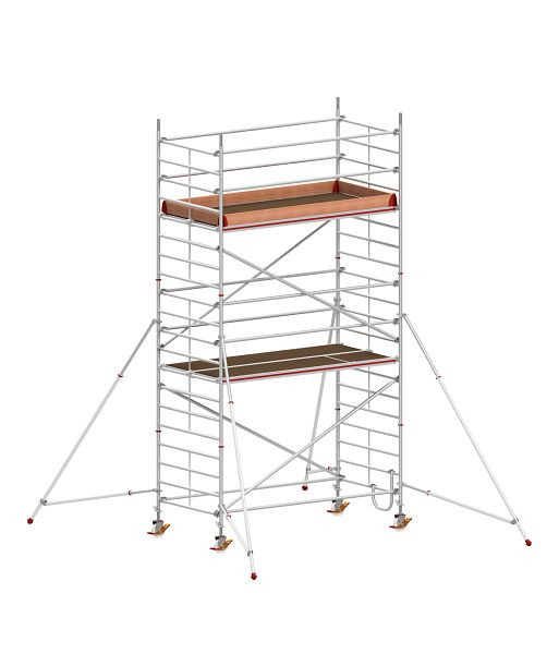 HYMER Fahrgerüst mit Ausleger, Bühnenlänge 2,95 m, Rahmenteilbreite 1,50 m, Reichhöhe 6,40 m, 837306