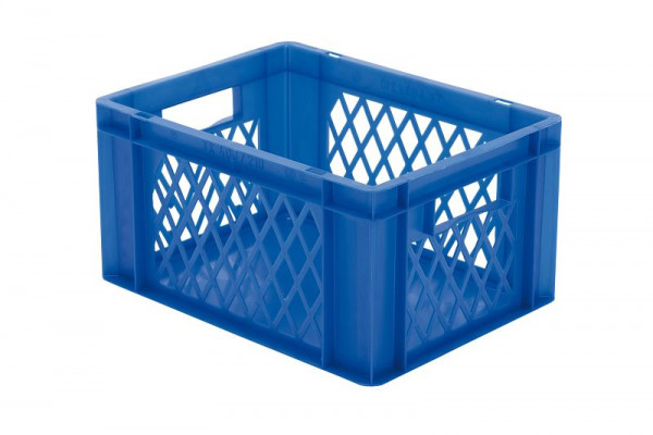 LA-KA-PE TK 400/210-1, Transport-Stapelkasten, grün, Wände durchbrochen, VE: 4 Stück, 07421 22 13