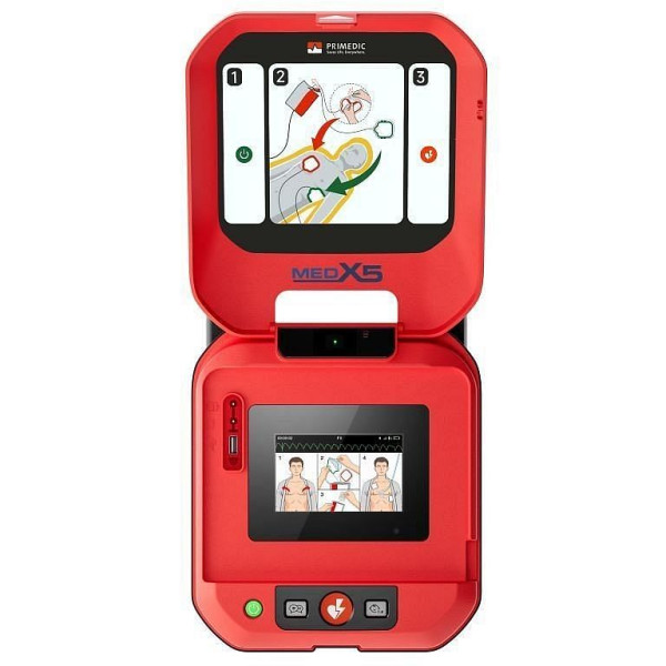 MedX5 HeartSave Y mit LCD-Bildschirm, manuelle Schockauslösung, DE/EN, 1-50028