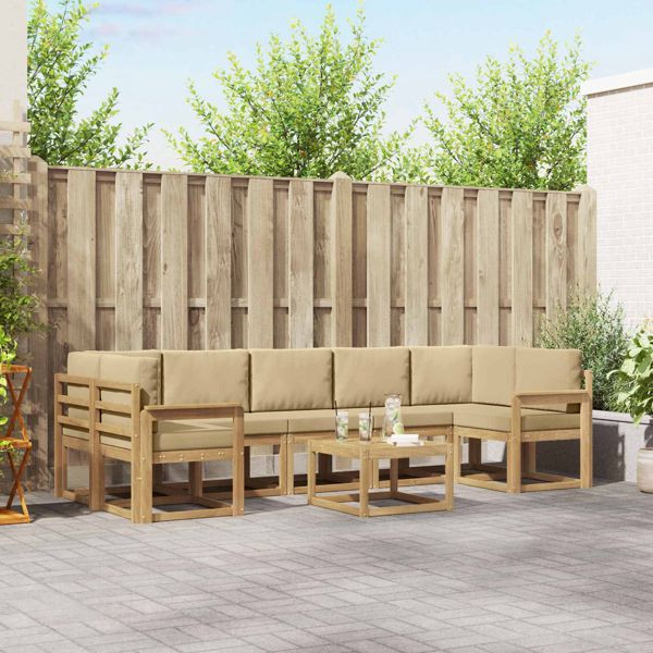 vidaXL Outdoor-Sofagarnitur 6-teilig, 3387377, 8721288778857