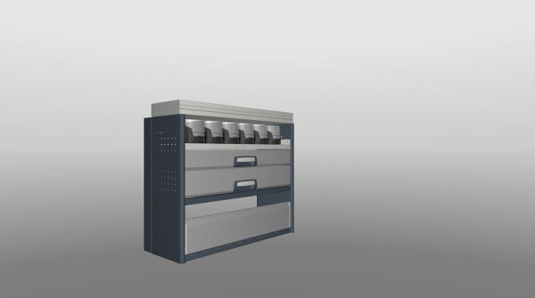 Plastipol-Scheu Profi-Line Fahrzeugeinrichtungslösung Modul 990 x 1100 x 310/410 mm, PL 703