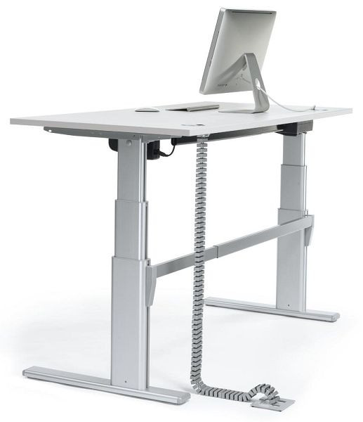 Deskin Kabelkette, Kunststoff Alusilber RAL 9006, L 1300 x T 55 x H 25 mm, 264621