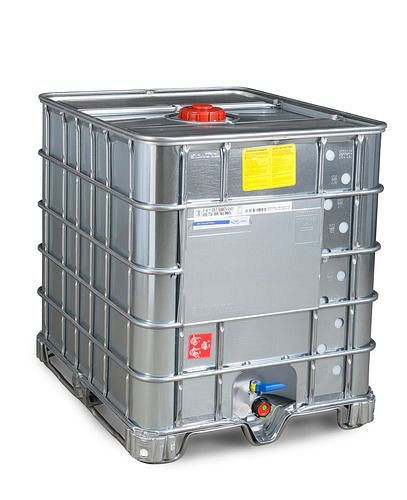 DENIOS IBC Gefahrgut-Container mit Stahlummantelung, Ex, Stahlkufen, 1000 l, NW150, 266172