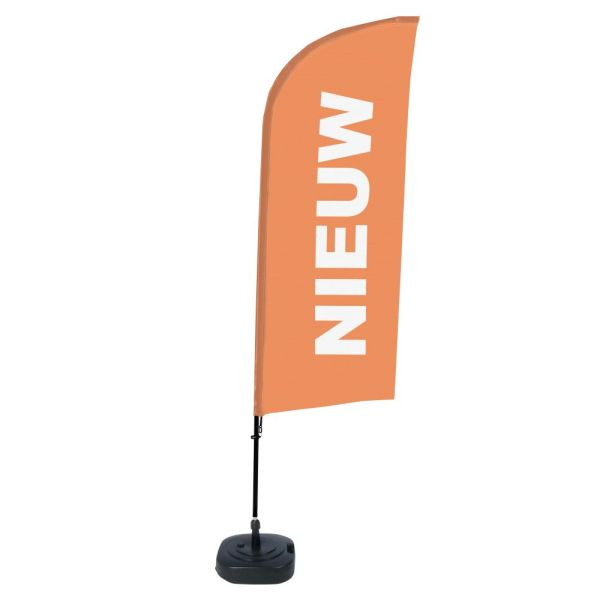 Showdown Displays Beachflag Alu Wind Komplett-Set Neu Orange Niederländisch, BFAW310-WT21-I94