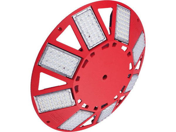 ELSPRO Großflächenleuchte 2.1, 8x45W, 42VAC, 10m 2x1,5mm², rot, 41.574 lm, N8RT3001-42
