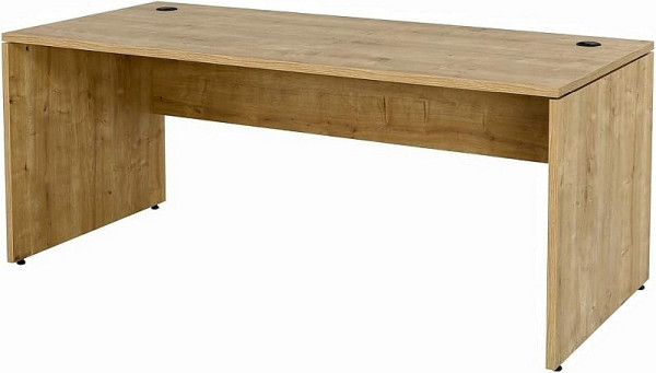 Mades Schreibtisch Set 1 Nuvi, Saphir Eiche Dekor, inkl. Schreibtisch160 cm, Rollcontainer 3 Schübe & Aktenschrank190 cm hoch, 152.FRN.51.S1.160.E