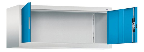 C+P Aufsatzschrank Acurado, H500xB1200xT500mm, Farbe: Lichtgrau / Lichtblau, Muldengriff, 9484-000 S10181