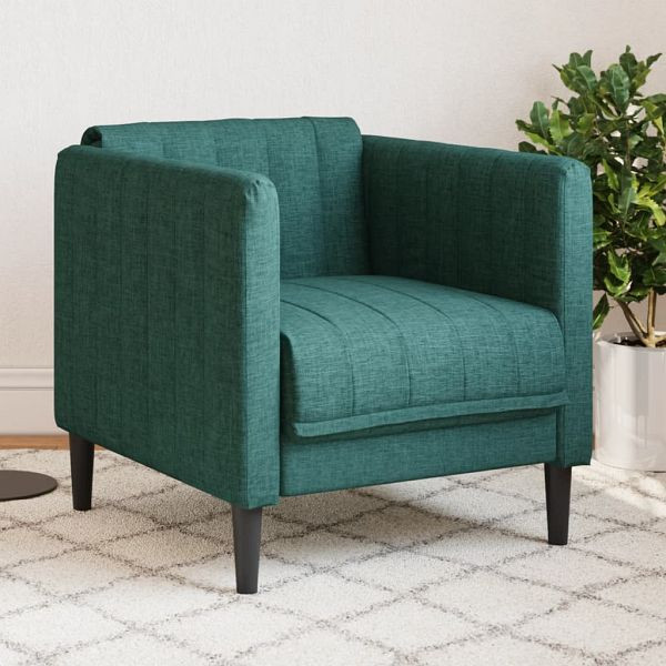 vidaXL Sessel Dunkelgrün Stoff, Top-Qualität, Metall, Textilene, 372599