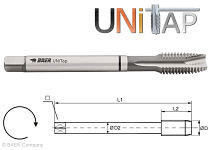 BAER UNiTap HSSE Gewindebohrer Form B - M 24 x 3,0 - DIN 376, 110403017