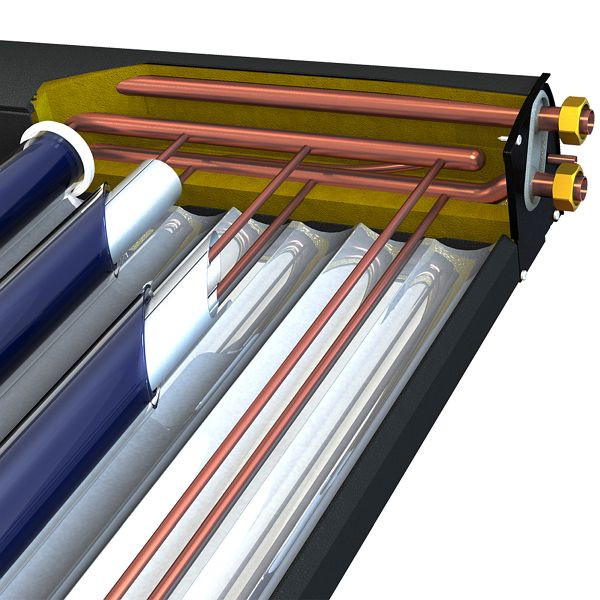 Solarbayer Röhrenkollektor CPC 12 Nero, Bruttokollektorfläche: 2,18 m², 400101201