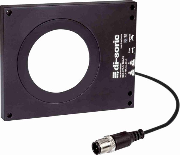 di-soric BEK-D70-G5TI-K-BS Dunkelfeldbeleuchtung, Weiß, 5,0 W (24 V DC), 207443