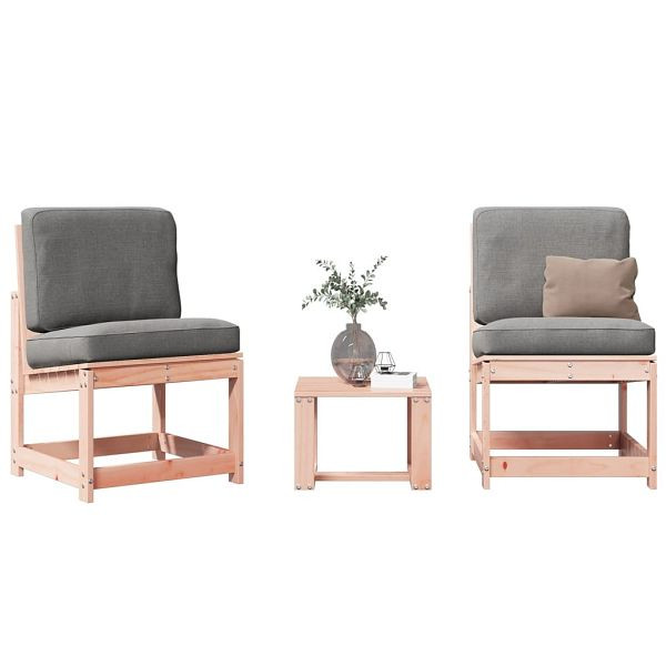 vidaXL 3-teilig Garten-Lounge-Set Massivholz Douglasie, 832623