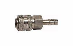 Riegler Schnellverschlusskupplung NW 5, Messing vernickelt mit Schlauchtülle, 115637