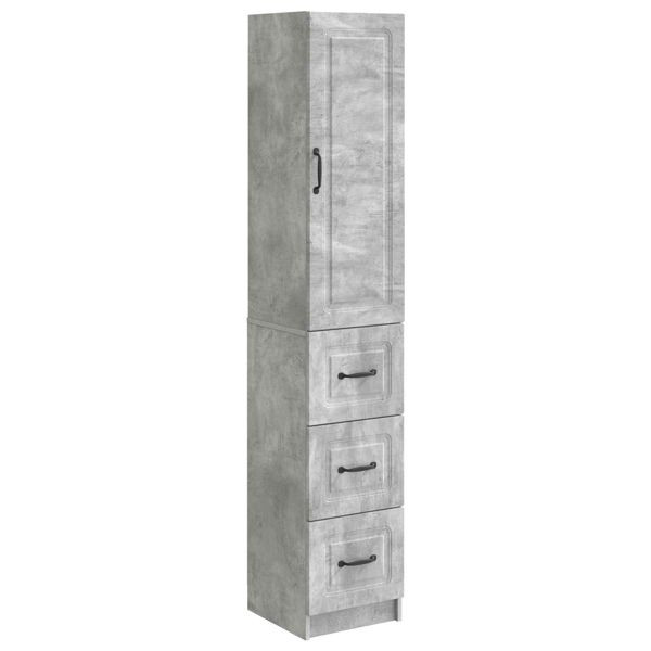 vidaXL Schrankset 2-teilig Betongrau 33 x 34,5 x 87 cm Holzwerkstoff, 3416973