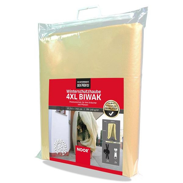 NOOR Winterschutzhaube Biwak XXXXL Ø250 x H 350 cm beige 140g/m², 0111BIWAXXXXL