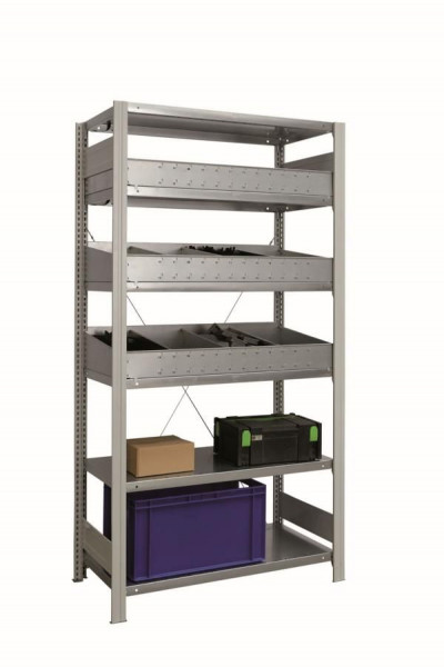 Regalwerk BERT-Regalmodul 2 - Anbaufeld HxBxT 2000x1005x500mm, B3-80304-50