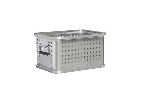 DENIOS Transportkasten aus Aluminium, ohne Deckel, Größe 2-0, 305135