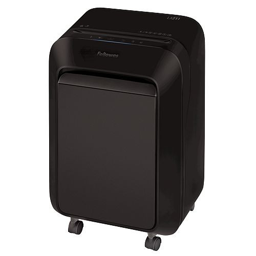 Fellowes Powershred LX211 Mikroschnitt Aktenvernichter, Schneidleistung: 15 Blatt, schwarz, 5050201