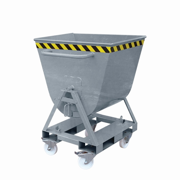 Eichinger Industrie Kippmulde 2-seitig kippbar, von 4 Seiten anfahrbar, 500 kg, 300 Liter feuerverzinkt, 20670400002000
