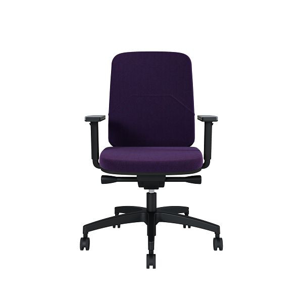 Bisley Bürodrehstuhl Bali, Gepolsterte Rückenlehne, Mit Armlehnen Kunststofffußkreuz, TN9406 plum, BALIKLGTN9406