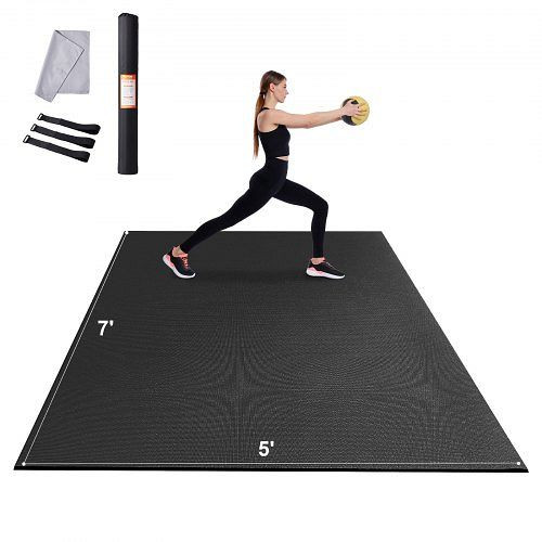 VEVOR Trainingsmatte Rutschfeste Yogamatte Fitnessstudio Gymnastikmatte 2,1x1,5m, DXYJD5YC7YC0J4PNRV0