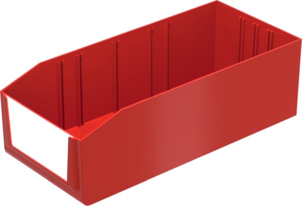 BITO Regalkasten PK Set PK3131 295x136x90 rot, inkl. Etikett, 14 Stück, 1425