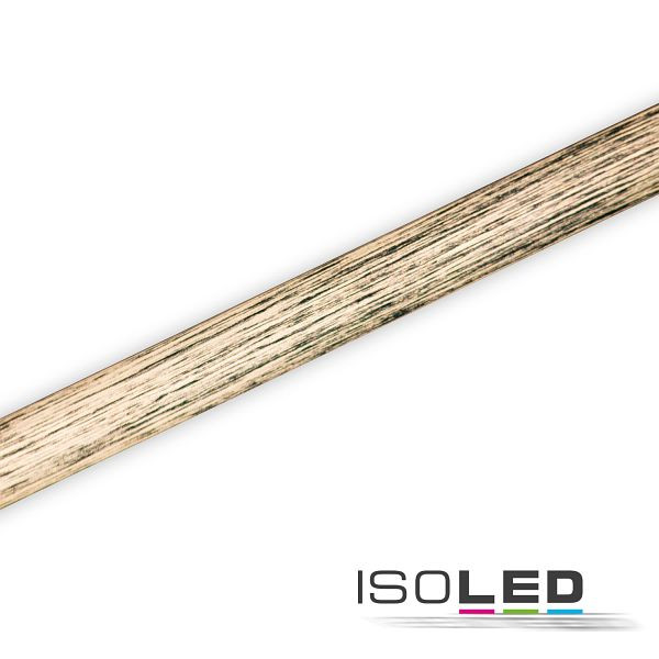 ISOLED Design Cover für LED Streifen 245cm Motiv "Holz", 115843