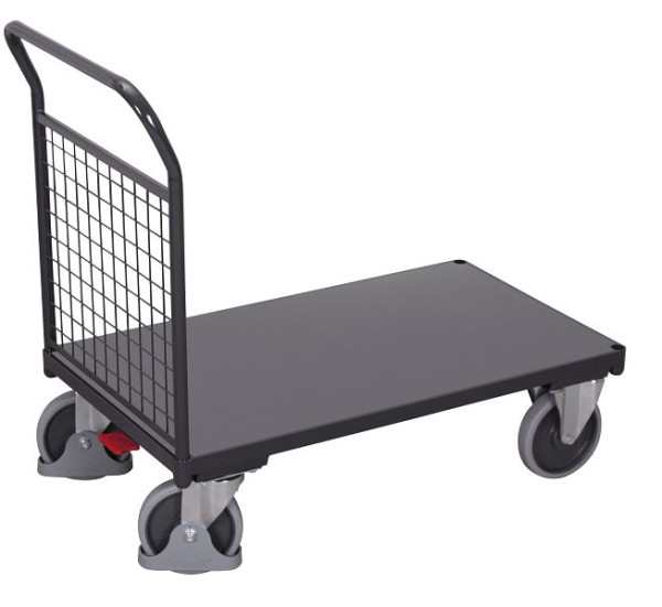 VARIOfit Stirnwandwagen mit Draht, Ladefläche: 1.030 x 600 mm, RAL 7016 anthrazitgrau, sw-600.101/AG