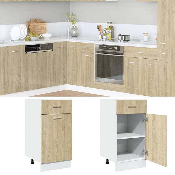 vidaXL Schubunterschrank Sonoma-Eiche 40x46x81,5 cm Holzwerkstoff, 847493